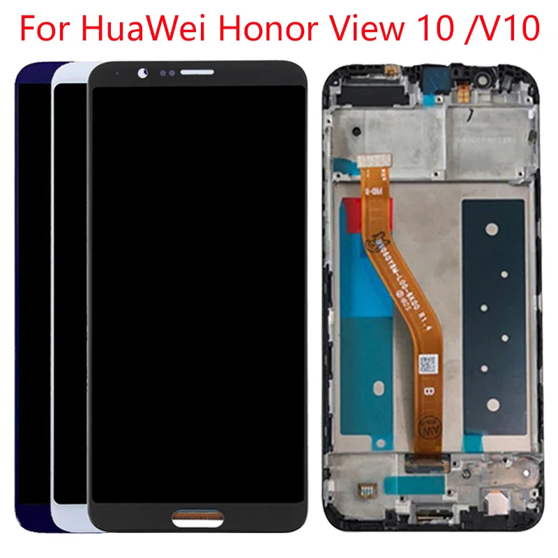 

Original V10 LCD For Huawei V10 Display View 10 Touch Screen With Frame BKL-AL00 BKl-AL20 5.9 Inch LCD Display Digitizer