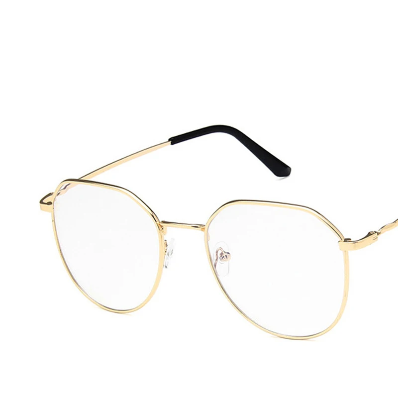 Анти синий свет очки рамки для мужчин женщин Винтаж дизайнерские очки мужской металл зрелище Transpare S черные очки