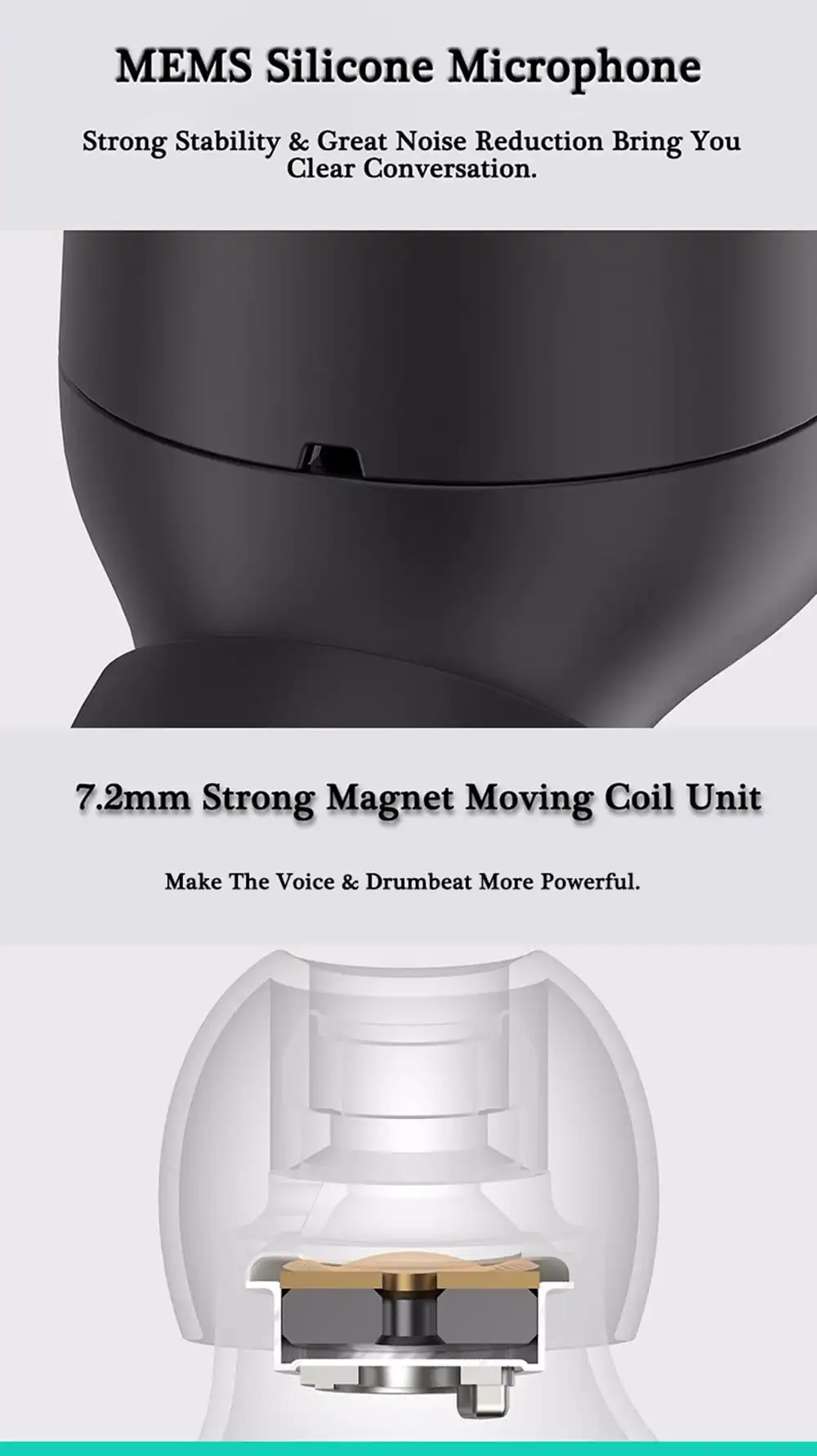 Original Xiaomi LYEJ05LM Mini In-ear Single Bluetooth Earphone Wireless Ultralight IPX4 Waterproof Earbud with Magnetic Charging- Black