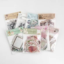 64 unids/pack Rose Vintage adhesivo de papelería decorativo cinta niños artesanía Scrapbooking etiqueta adhesiva para diario, álbum