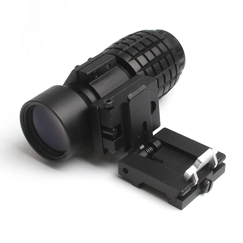 Airsoft 3X30mm Magnifying Scope Focus Adjusted With Flip Up Mount For Hunting Free Shipping RL6-0059-03