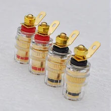 Copper 300 ternminal crystal audio terminal speaker wiring terminal speaker wire column/Free Shipping
