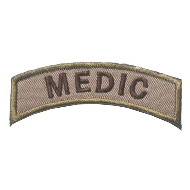 Wholesale MEDIC Embroidered Patch Tactical Morale Badge iron on Armband