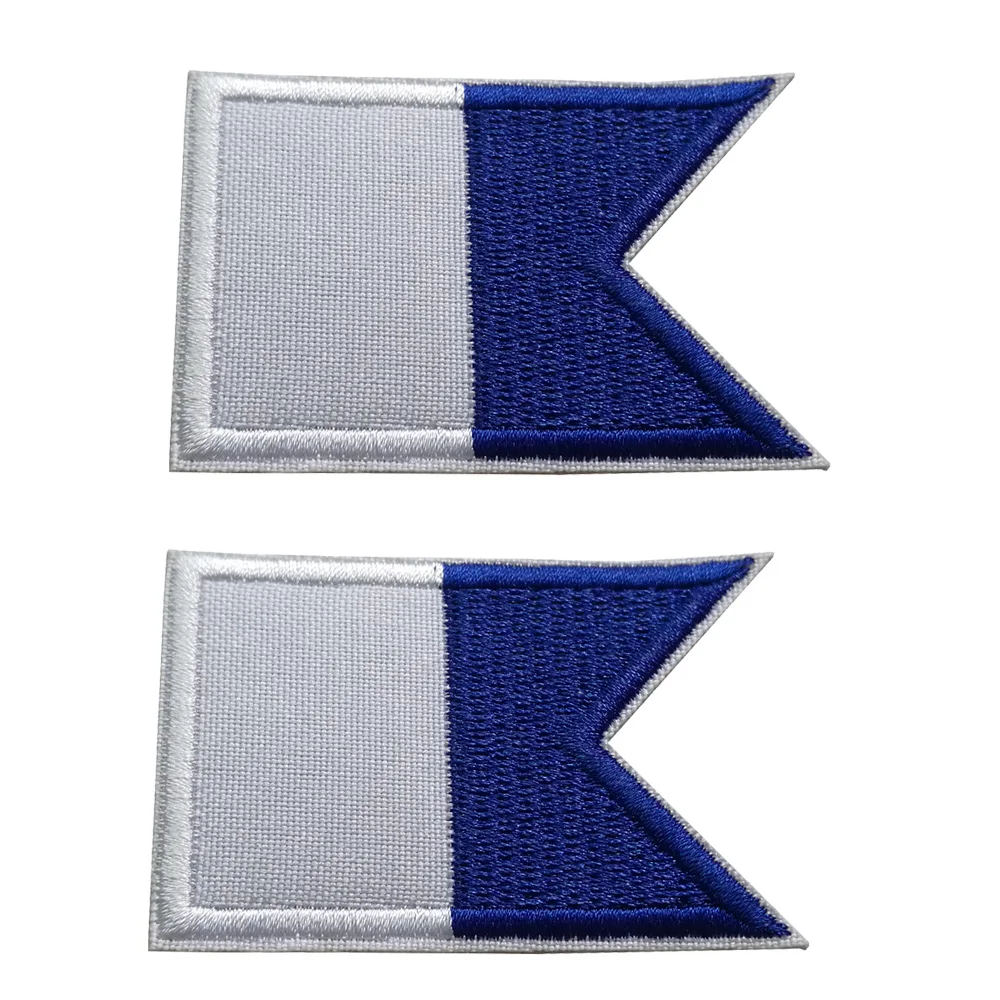 2/6/12PCS Scuba Diving Flag Embroidered Patch Iron On Patches Backpack Bag Flag Patch 6*4CM