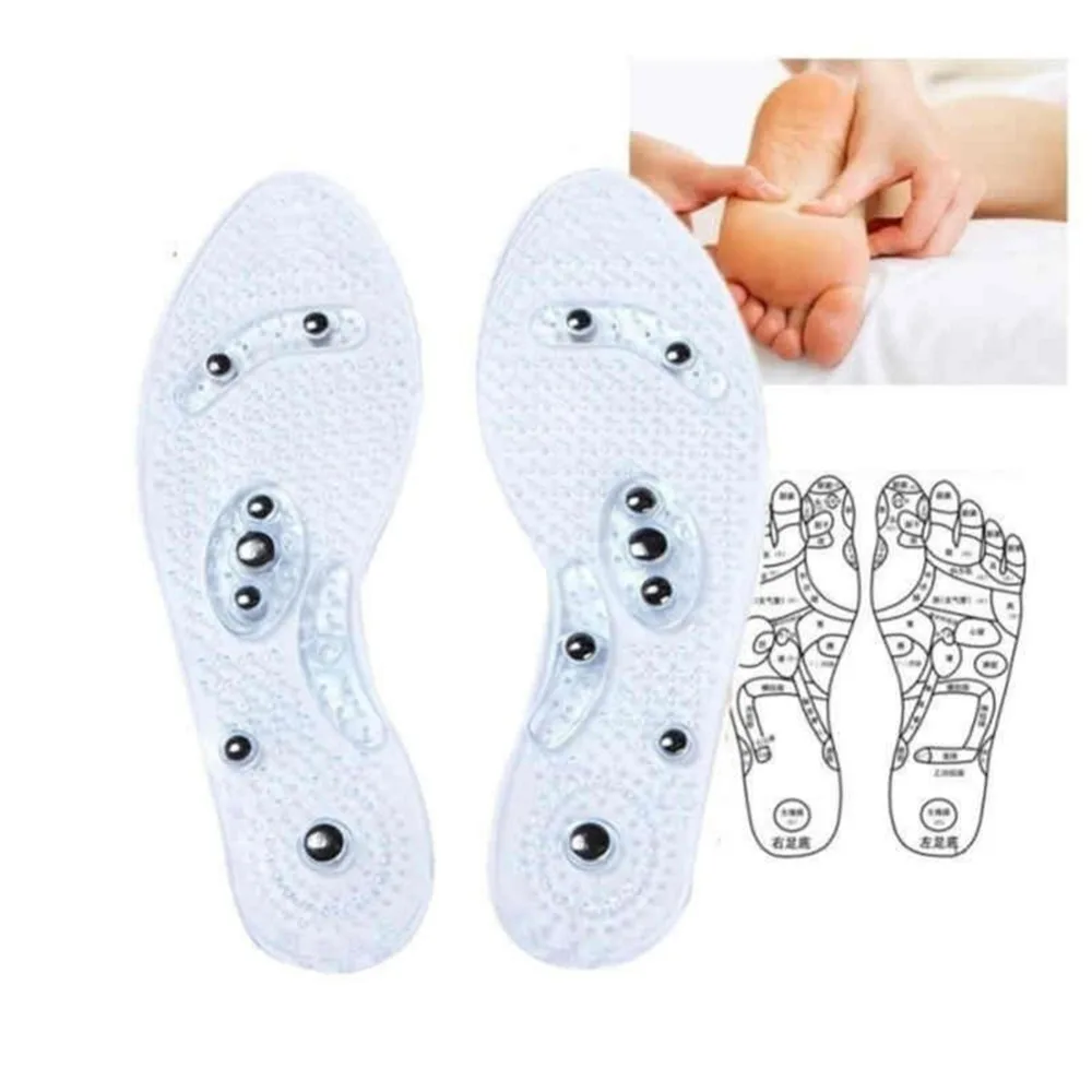 

1 Pair Shoe Gel Insoles Feet Magnetic Therapy Health Care for Men Comfort Pads Foot Care Relaxation Gifts Foot Massager
