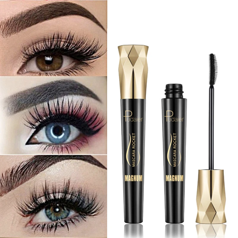 

4d Mascara Silk Fiber Eyelash Waterproof Curling Eyelashes Rimel Eyes Makeup Thick Lengthening Lash Extension 3d Mascara