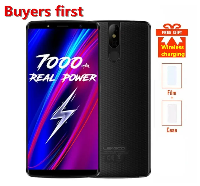 

2018 LEAGOO POWER 5 18:9 5.99"FHD RAM 6GB ROM 64GB 13MP smartphone 7000mAh Android 8.1 MT6763V Octa Core 4G LTE Mobile Phone