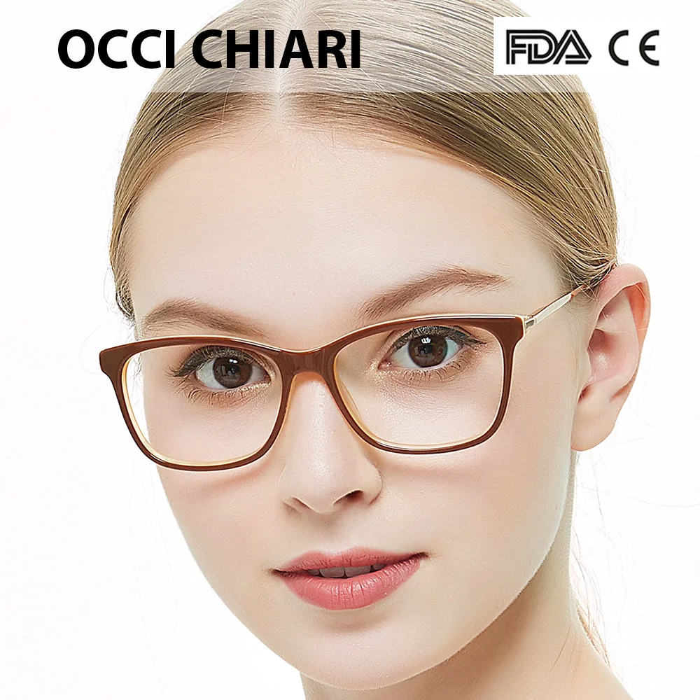 OCCI CHIARI синий светильник блокирующая оправа для очков женские трендовые