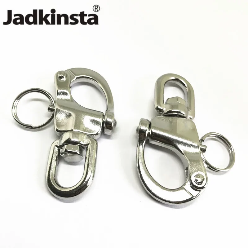 70mm Bail Rigging Sailboat Swivel Snap Shackles 316 Stainless Steel Swivel Shackles (1)