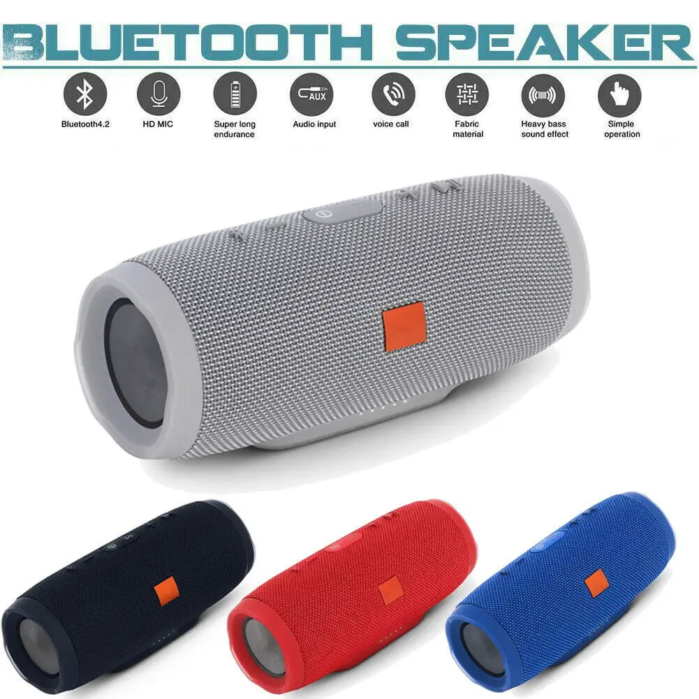 

new Portable Rechargeable Stereo Super Bass Bluetooth Wireless Speaker Phone MP3