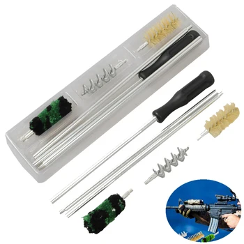 

6Pcs Aluminum Rod Gun Brush Cleaning Kit for 12GA Gauge Gun Hunting Tactical Shot Gun Rifle Cleaning Brush Set Hunting Tools