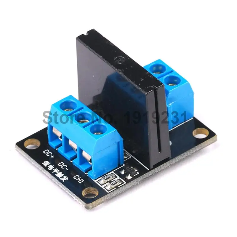 

5V 1 Channel Solid State Relay Module Low Level Trigger 250V 2A Output with Resistive Fuse for Arduino