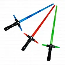 Kylo Ren Star Wars Lightsaber with Light Sound Led Saber Telescopic Star Wars laser Sword Toy