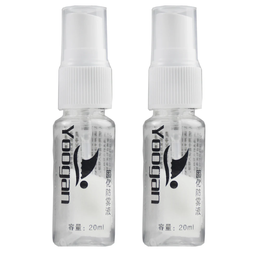 2 Pcs Solid State Defog Anti Fog Agent for Swim Goggle Glass Lens Dive Mask Cleaner Solution Fogging Spray Mist |