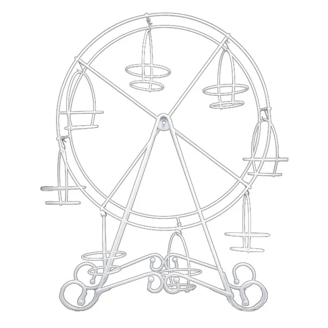 Колесо обозрения, подставка для десерта, переноска, вращающиеся держатели, стальная проволочная рама для дня рождения, свадьбы