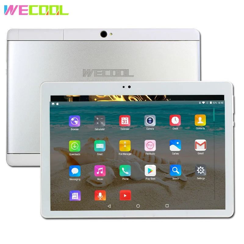 Ultra Slim Wecool 10 Inch 3g Tablet Pc Android 7.0 Phone Tablet Ips
