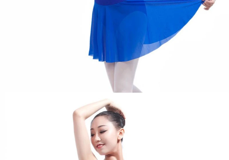 Королевский синий балетный трико с шифоновыми юбками танцевальное балетное платье для девочек костюм балерины для взрослых балетное платье ML6031