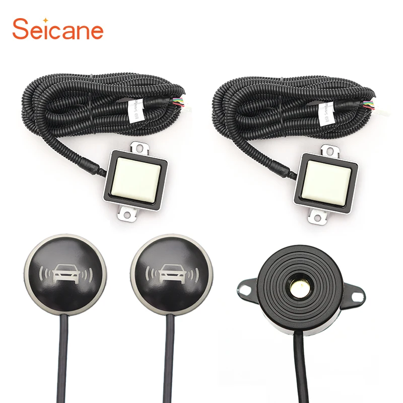 

Seicane Smart Car Blind Spot Detection System Car Driving Security Safety Assistance with 2 Radar Sensor Indicator Light