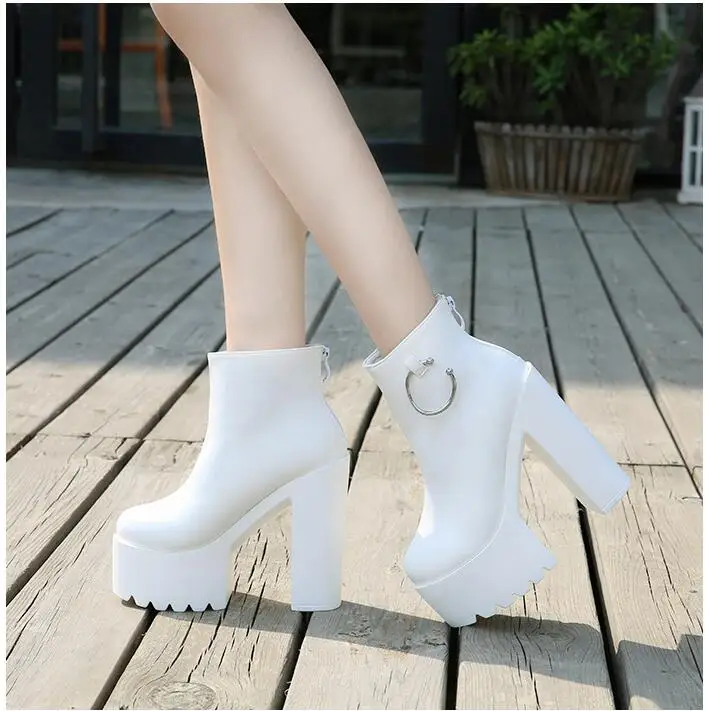 

2019 European and American autumn and winter new over-the-knee boots super high heel platform boots
