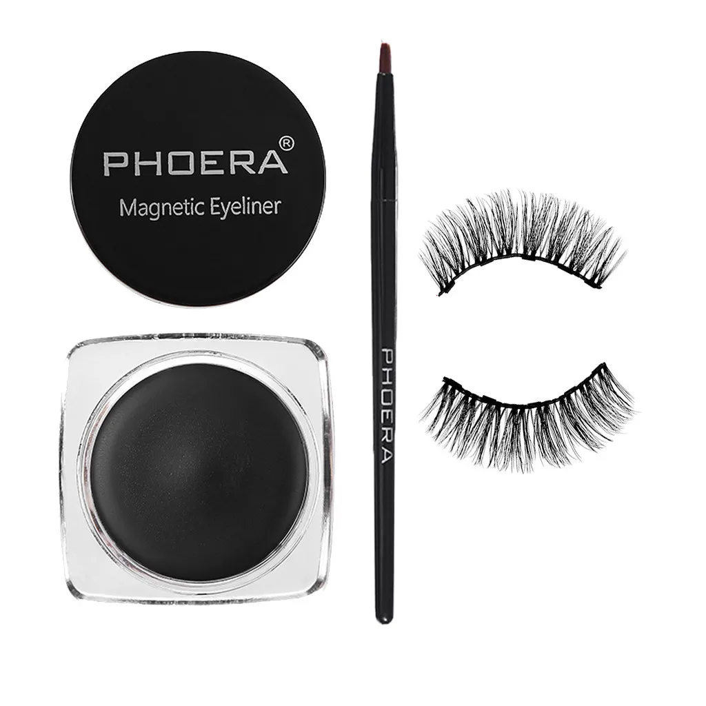 Прочный, быстро высыхающий, водонепроницаемый, устойчивый к поту,, магнитная подводка для глаз и магнитные накладные глаза, Водонепроницаемый Пот# ZF