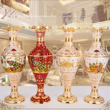 Металлические вазы для цветов Свадебные украшения цветочного горшка настольные украшения дома