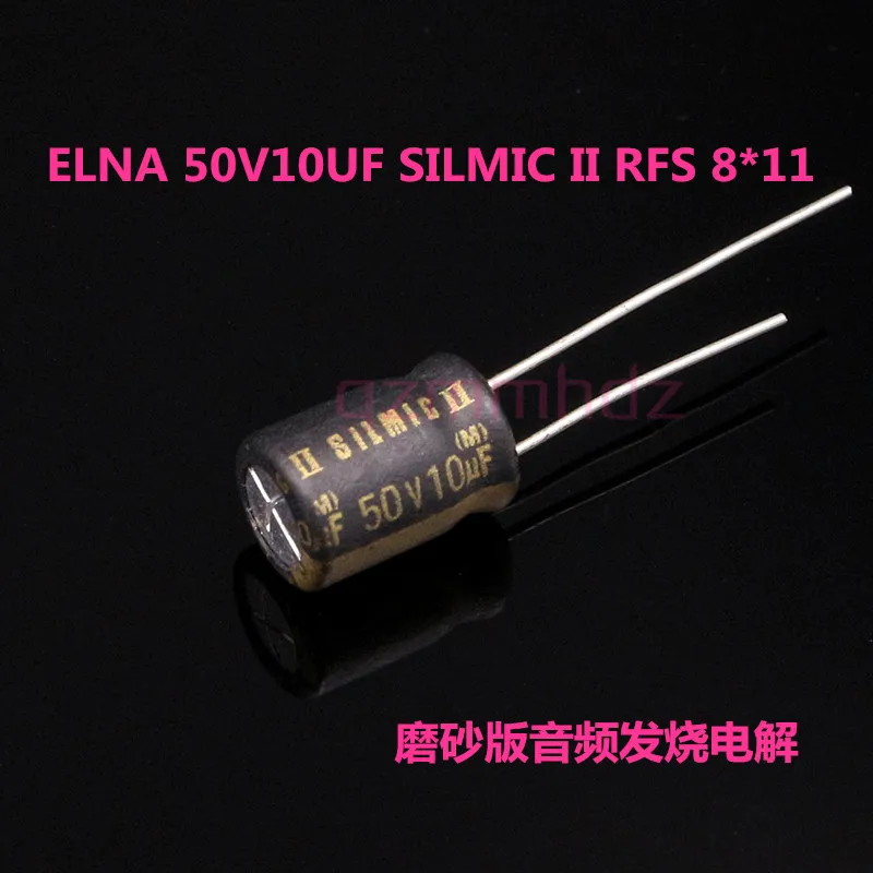 Eletrolíticos de Áudio 50v10uf para Áudio Elna Silmic ii Rfs Eletrolítico 8*11 Capacitores Super Capacitor Frete Grátis 10 Pçs – 20