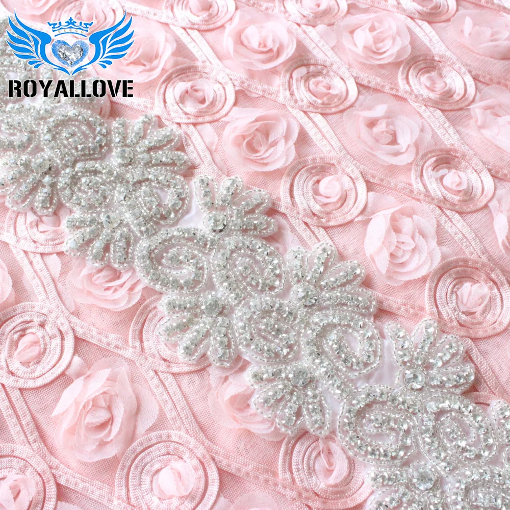 1 Yard Beaded Embroidered Rhinestones Applique Braided Lace Ribbon Trim Sewing Material For Wedding Dress DIY Craft Supply | Дом и сад