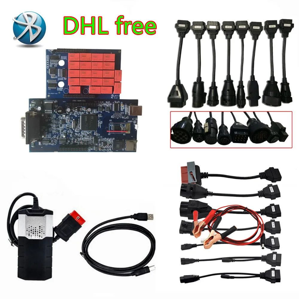 

DHL free VD DS150E CDP with/no Bluetooth+car truck cable for Delphis obd obd2 latest 2016r0/2015r3 software auto diagnostic tool