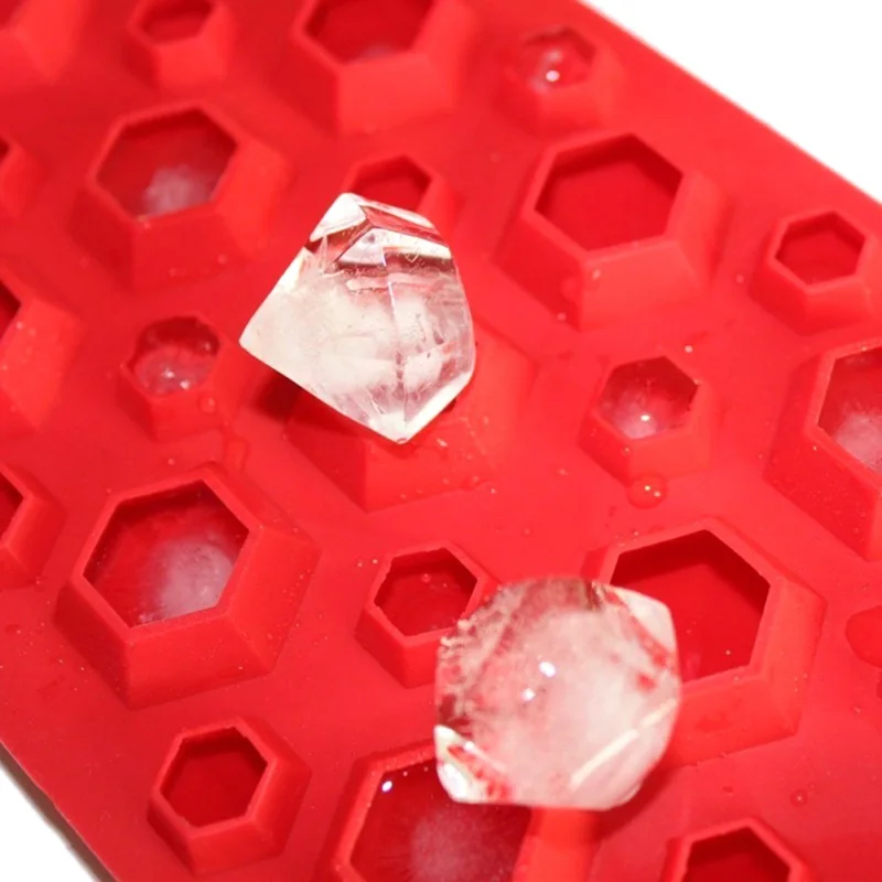 Ледогенератор в форме бриллианта лоток кубик прессформы коктейли силиконовые для виски инструмент новый