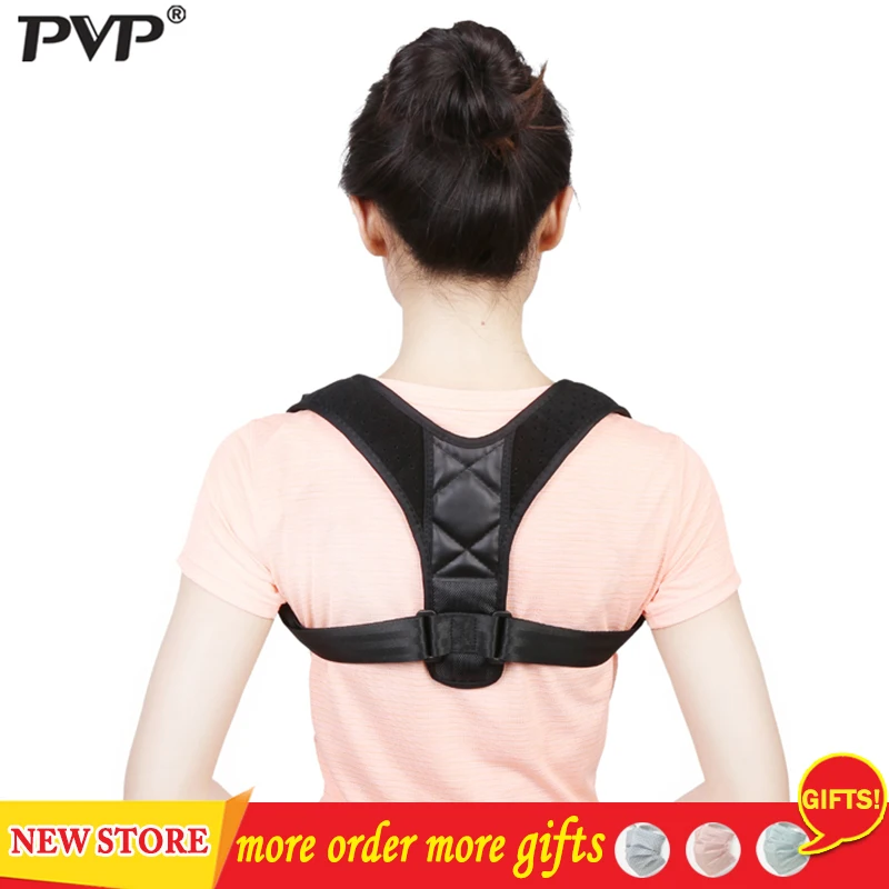 

New Posture Corrector Spine Back Shoulder Support Corrector Band Adjustable Brace Correction Humpback Back Pain Relief