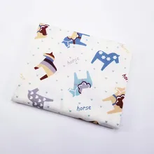 Мультфильм животных хлопок ткань метров ткань для квилтинга ткань для детского постельного белья простыня Одеяло Подушки швейная ткань 50x160 см