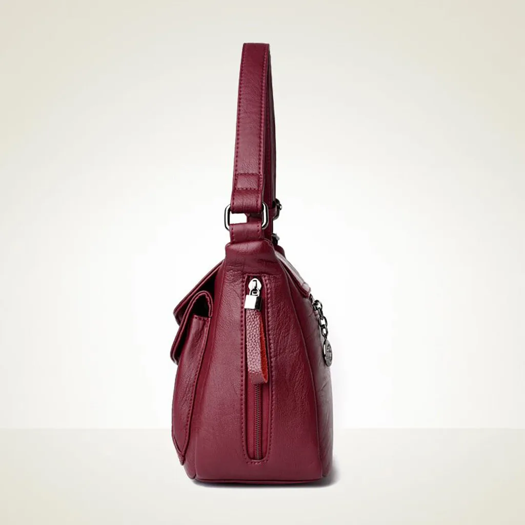 Модная женская Роскошная мягкая Универсальная кожаная сумка-мессенджер женская сумка через плечо женские кожаные сумки