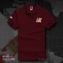 Рубашки поло для мужчин с коротким рукавом, белые, брендовые, с принтом для страны, хлопок, Национальный флаг, новинка 20