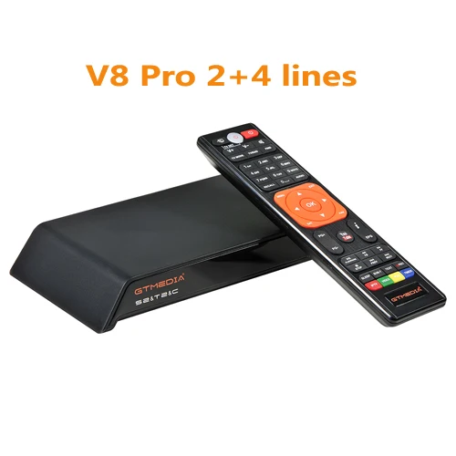 GTMedia V8 Gtmedia V8 pro2 H.265 Full HD DVB-S2 DVB-T2 DVB-C-цифра спутниковый телевизионный ресивер Встроенный Wi-Fi лучше, чем freesat v8 золотой - Цвет: V8 Pro2 with 4 lines