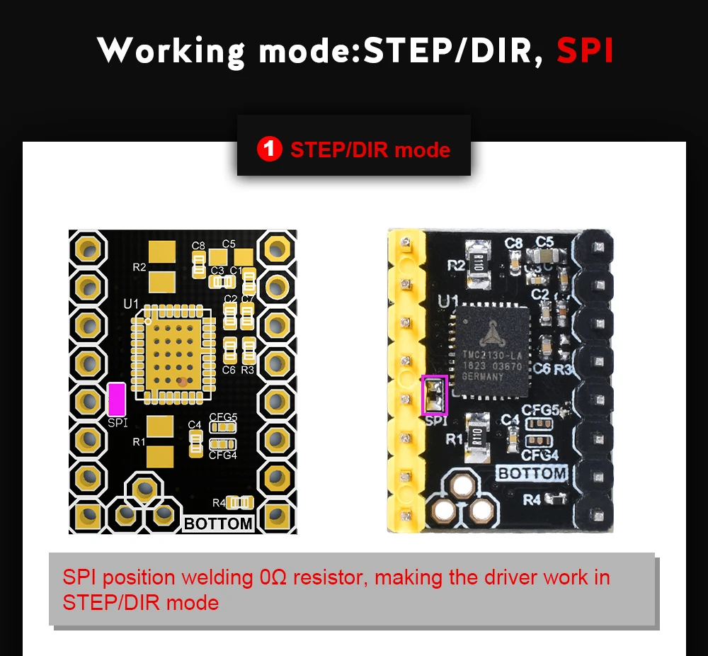 BIGTREETECH TMC2208 V3.0 TMC2209 UART TMC2130 SPI шаговый двигатель драйвер Stepstick Mute Для SKR V1.3 Pro MKS 3D материнская плата