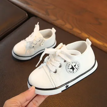 

New Kids Shoes For Newborn Baby Boys Girls First Walkers Shoes Classic Star Canvas Shoes Infant Toddler Soft Sneakers 1-3 Years