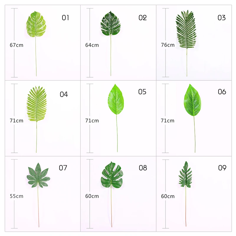 Erxiaobao простой стиль имитация растений поддельные Monstera лист гостиной Творческий тропический лес зеленый лист украшения для дома