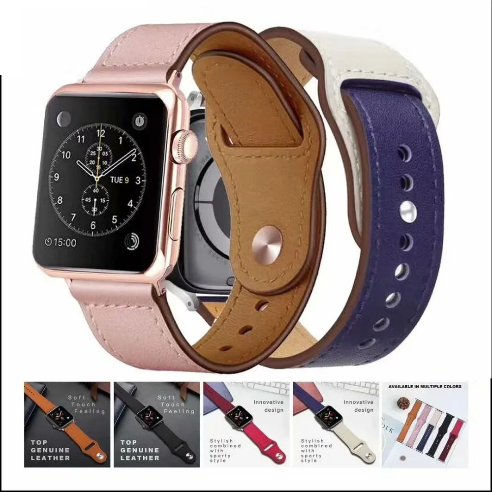 

Genuine Leather Band for Apple Watch 4 3 2 1 Series 4 3 2 1 40mm 44mm 42mm 38mm Genuine Leather Strap for iwatch 4 3 2 Bracelet
