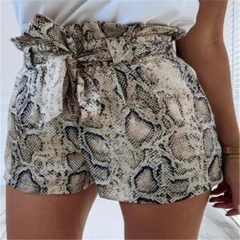 

Womens Shorts Hot short High Waist Tie Belt Dungaree Shorts Ladies Summer Short 6-14 Animal print Cinturino a vita alta