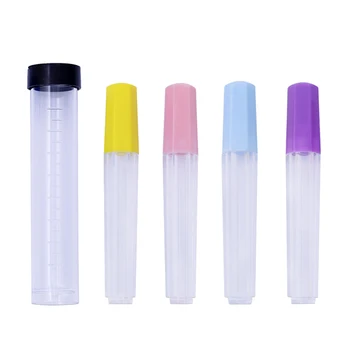 

1 Set Felting Needle Storage Multi-function Bottle Transparent Plastic Knitting Needle Organizer Portable Refillable Sewing Box