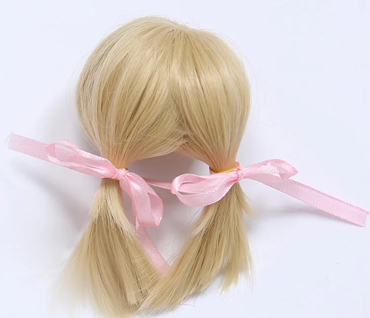 Парик для куклы BJD L6# Размер 16-17 см 1/6 высокая температура прямой парик короткие волосы bjd sd куклы парики в Красота