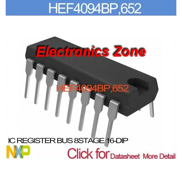 652 IC регистрация автобус 8 этап 16-DIP hef4094bp Hef4094b 4094bp 6 HEF4094 65 | Электронные компоненты