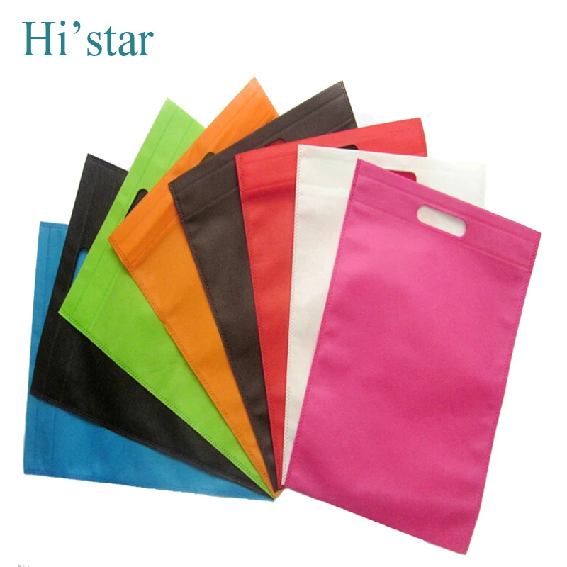 Die Cut Nonwoven Eco Shopping Bag Pack of 50/100/200 L: 30.48 cm,H:40.64 cm 