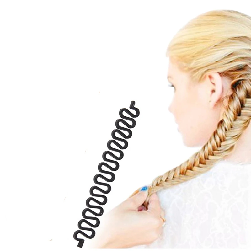 الأزياء الفرنسية شعر مضفر Braider أدوات الرول مع ماجيك تويست تصفيف الشعر أدوات كعكة صانع إكسسوارات الشعر