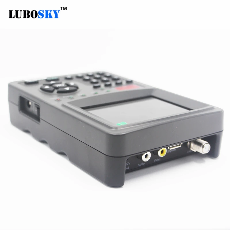 LUBOSKY sk9068a цифровой спутниковый измеритель Sat finder DVB-S FTA C& KU Band MPEG-2 сканер спутникового сигнала EPG AV 3,5 дюймов ЖК-дисплей