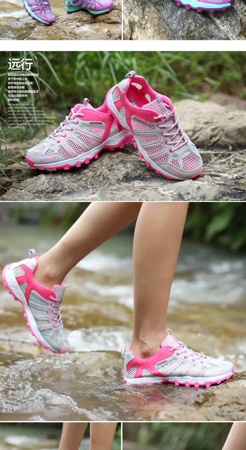 SOCONE Мужская Уличная обувь быстросохнущая дышащие кроссовки Пеший Туризм обувь Для мужчин Для женщин сандалии для прогулки рыбацкий трекинговый воды сандалии