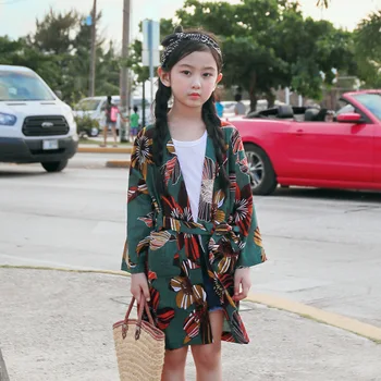 

2018 New Summer Sun-protective Clothing Girls Coat Long Style Holiday Thin Baby Coat Air Conditioning Toddler Shirt Tops,#3051