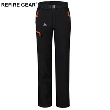 ReFire gear осенне-зимние флисовые утепленные женские уличные штаны водонепроницаемые теплые походные спортивные штаны для кемпинга, альпинистские охотничьи брюки