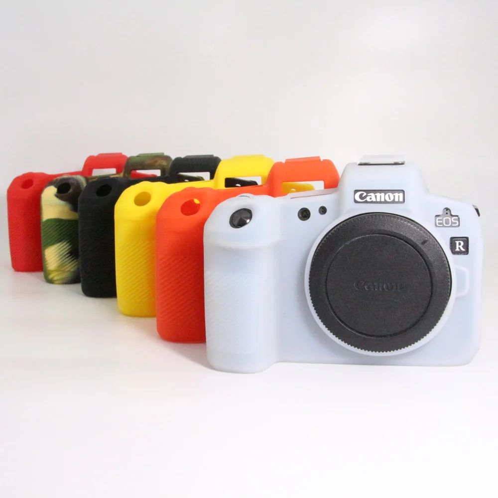 

Camera Silicone Soft Case Cover For Canon EOS 5D4 5D3 5DS 80D 800D EOS R M3 3000D 200D 6DMarkII EOSM3 G7X2 650D 700D 77D 1500D