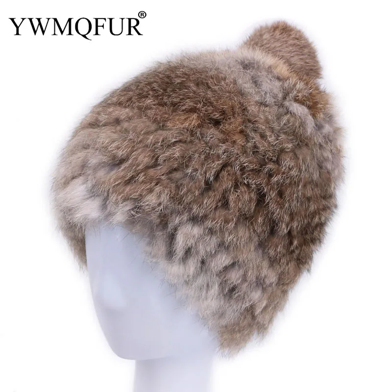 YWMQFUR 2018 зимние винтажные вязаные шапочки шапки для женщин из натурального